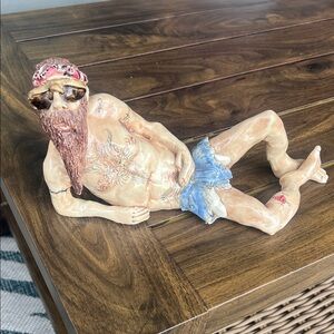 Relaxed Pottery Beach Vibes/ Hippie Art Sculpture